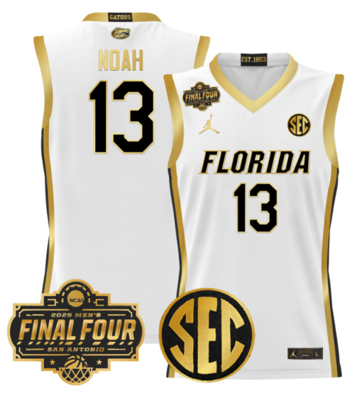 Joakim Noah Jersey #13 Florida Gators 2025 Final Four Patch Basketball Stitched - Image 3