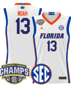 Alternative view of Joakim Noah Jersey #13 Florida Gators 2025 Tournament Champions Patch Stitched Basketball