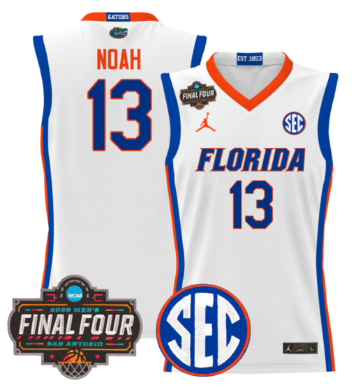 Joakim Noah Jersey #13 Florida Gators 2025 Final Four Patch Basketball Stitched - Image 2
