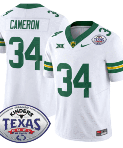 Alternative view of Josh Cameron Jersey #34 Baylor Bears 2024 Texas Bowl All Stitched Football