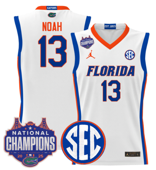 Joakim Noah Jersey #13 Florida Gators 2025 National Champions Patch Basketball Stitched - Image 3