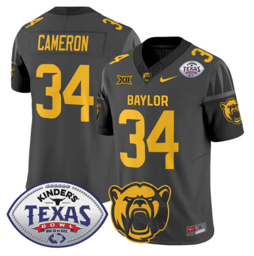 Josh Cameron Jersey #34 Baylor Bears 2024 Texas Bowl All Stitched Football - Image 5