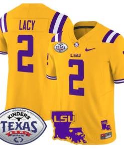 Kyren Lacy Jersey #2 LSU Tigers 2024 Texas Bowl Stitched Football 8 K0RS6U6