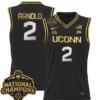 KK Arnold Jersey #2 UConn Huskies 2025 National Champions Patch Basketball