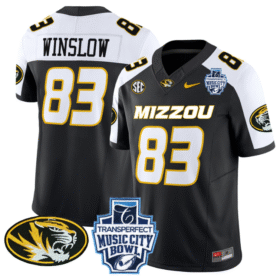 Kellen Winslow Jersey #83 Missouri Tigers 2024 Music City Bowl Stitched Football
