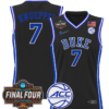 Kon Knueppel Jersey #7 Duke Blue Devils 2025 Final Four Patch Basketball All Stitched