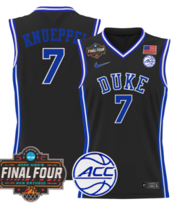 Kon Knueppel Jersey #7 Duke Blue Devils 2025 Final Four Patch Basketball All Stitched