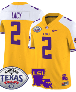 Kyren Lacy Jersey #2 LSU Tigers 2024 Texas Bowl Stitched Football