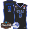 Khaman Maluach Jersey #9 Duke Blue Devils 2025 Final Four Patch Basketball All Stitched