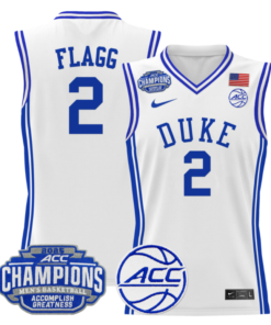 Alternative view of Cooper Flagg Jersey #2 Duke Blue Devils 2025 ACC Champions Basketball All Stitched