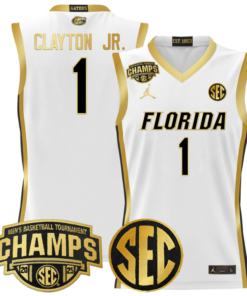 Alternative view of Walter Clayton Jr Jersey #1 Florida Gators 2025 SEC Champions Basketball