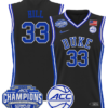 Grant Hill Jersey #33 Duke Blue Devils 2025 ACC Champions Basketball All Stitched