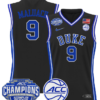 Khaman Maluach Jersey #9 Duke Blue Devils 2025 ACC Champions Basketball All Stitched
