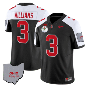 Miyan Williams Jersey #3 Ohio State Rose Bowl Patch Stitched Football