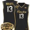 JWan Roberts Jersey #13 Houston Cougar 2025 Big 12 Champions Basketball All Stitched