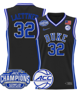 Christian Laettner Jersey #32 Duke Blue Devils 2025 ACC Champions Basketball All Stitched
