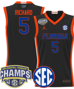 Will Richard Jersey #5 Florida Gators 2025 SEC Champions Stitched Basketball 9 MJ6JW1W