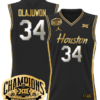 Hakeem Olajuwon Jersey #34 Houston Cougar 2025 Big 12 Champions Basketball All Stitched