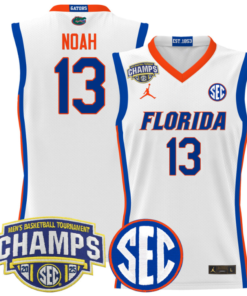 Alternative view of Joakim Noah Jersey #13 Florida Gators 2025 SEC Champions Stitched Basketball