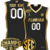 Custom Florida Gators Jersey 2025 SEC Champions Stitched Basketball