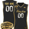 Custom Houston Cougars Jersey 2025 Big 12 Tournament Champions Basketball All Stitched