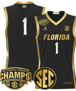 Team Jersey #1 Florida Gators 2025 SEC Champions Stitched Basketball