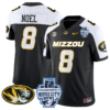 Nate Noel Jersey #8 Missouri Tigers 2024 Music City Bowl Stitched Football