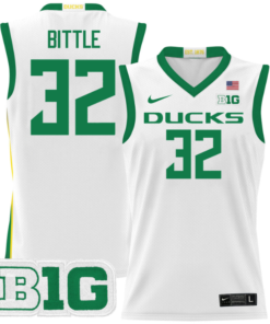Nate Bittle Jersey 32 Oregon Ducks 2024 Lightweight Basketball White