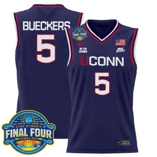 Paige Bueckers Jersey #5 UConn Huskies 2025 Big Eat Final Four Patch Stitched Basketball - Image 3