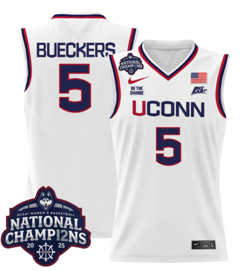 Paige Bueckers Jersey #5 UConn Huskies 2025 National Champions Patch Stitched Basketball - Image 3