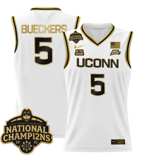 Paige Bueckers Jersey #5 UConn Huskies 2025 National Champions Patch Stitched Basketball - Image 4