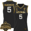 Paige Bueckers Jersey #5 UConn Huskies 2025 National Champions Patch Stitched Basketball