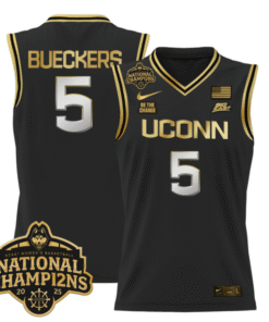 Paige Bueckers Jersey #5 UConn Huskies 2025 National Champions Patch Stitched Basketball