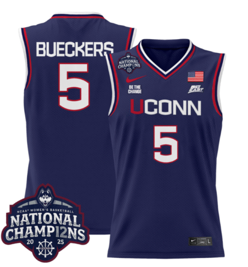 Sarah Strong Jersey #21 UConn Huskies 2025 National Champions Patch Stitched Basketball