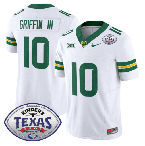 Robert Griffin III Jersey #10 Baylor Bears 2024 Texas Bowl Patch All Stitched Football - Image 4