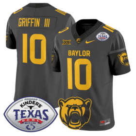 Robert Griffin III Jersey #10 Baylor Bears 2024 Texas Bowl Patch All Stitched Football
