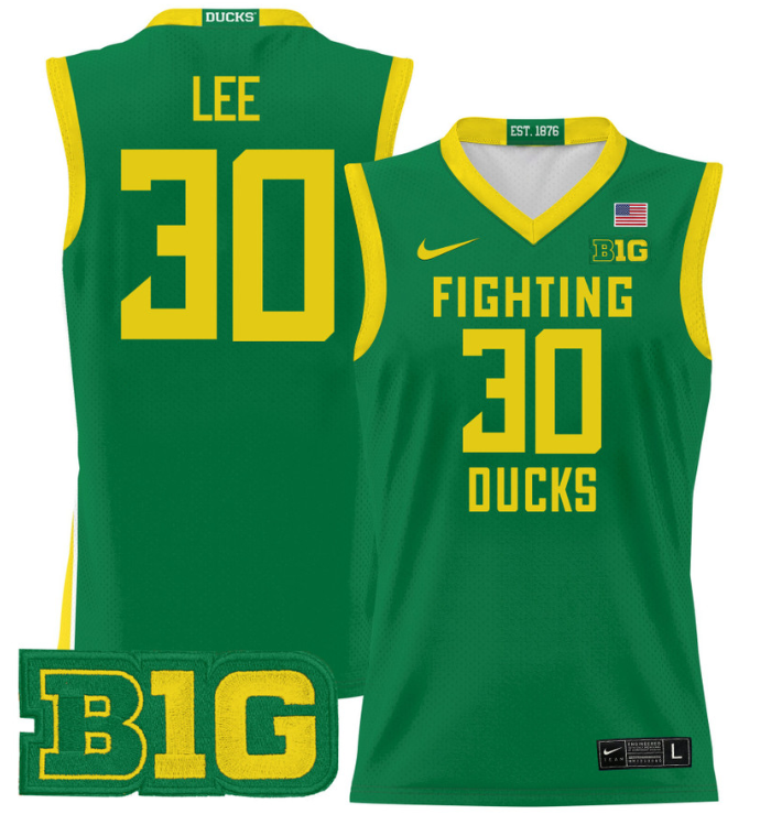 Ron Lee Jersey #30 Oregon Ducks 2024 Lightweight Basketball All Stitched 2 Ron Lee Jersey #30 Oregon Ducks 2024 Lightweight Basketball All Stitched - Image 2