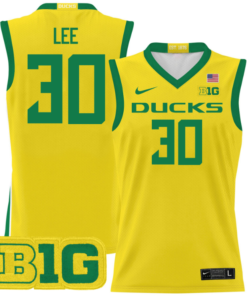 Ron Lee Jersey #30 Oregon Ducks 2024 Lightweight Basketball All Stitched 9 Ron Lee Jersey 30 Oregon Ducks 2024 Lightweight Basketball Yellow