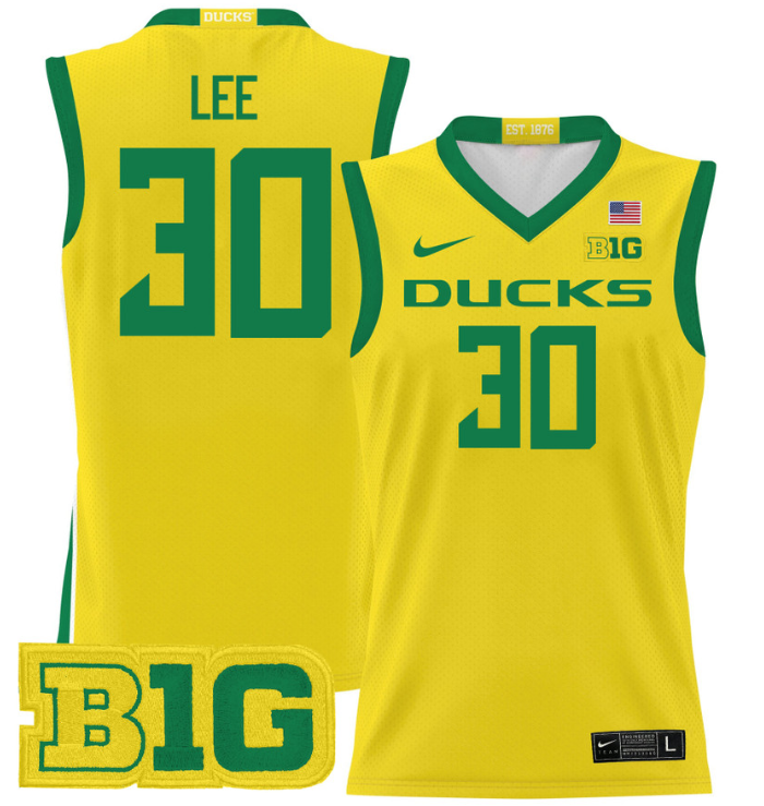 Ron Lee Jersey #30 Oregon Ducks 2024 Lightweight Basketball All Stitched 4 Ron Lee Jersey #30 Oregon Ducks 2024 Lightweight Basketball All Stitched - Image 4