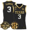 Rori Harmon Jersey #3 Texas Longhorns 2025 Sec Final Four Patch Basketball Stitched