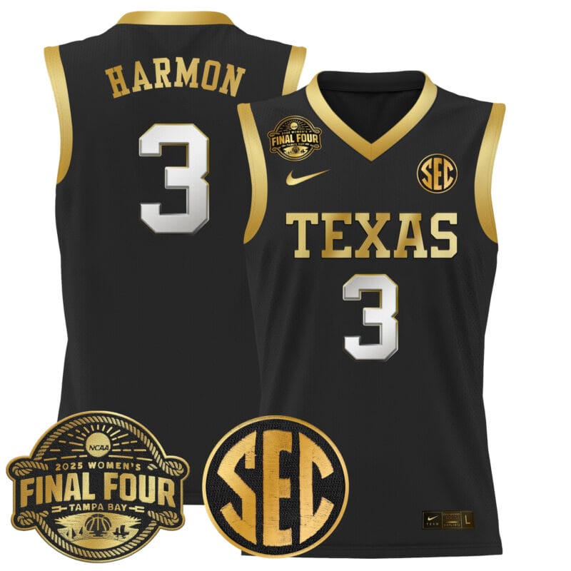 Rori Harmon Jersey #3 Texas Longhorns 2025 Sec Final Four Patch Basketball Stitched 14 Rori Harmon Jersey #3 Texas Longhorns 2025 Sec Final Four Patch Basketball Stitched
