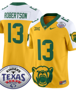 Sawyer Robertson Jersey #13 Baylor Bears 2024 Texas Bowl All Stitched Football