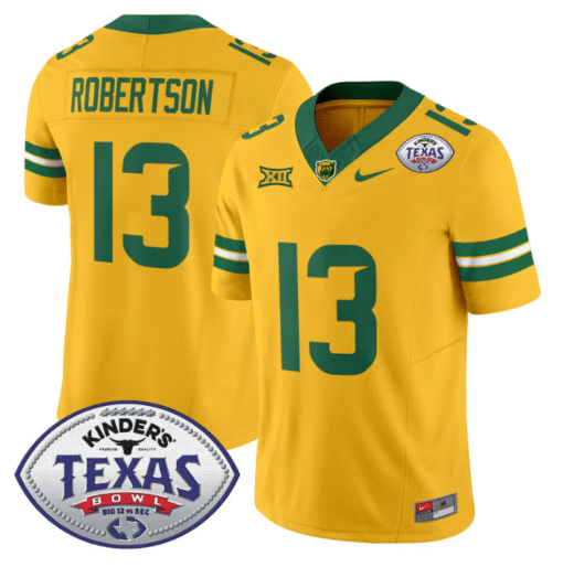 Sawyer Robertson Jersey #13 Baylor Bears 2024 Texas Bowl All Stitched Football - Image 6