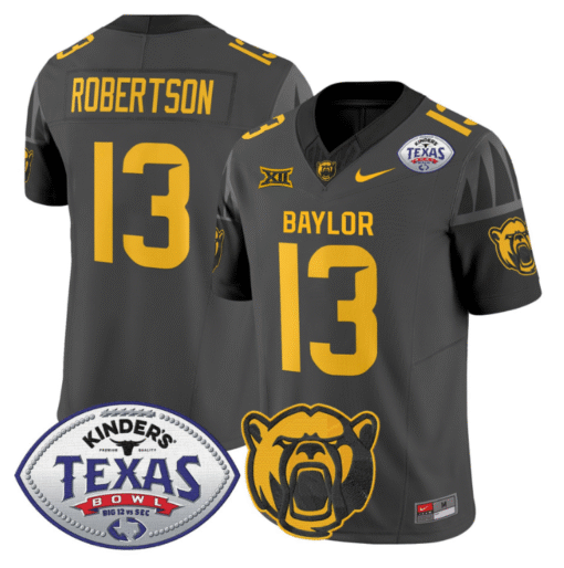 Sawyer Robertson Jersey #13 Baylor Bears 2024 Texas Bowl All Stitched Football - Image 2
