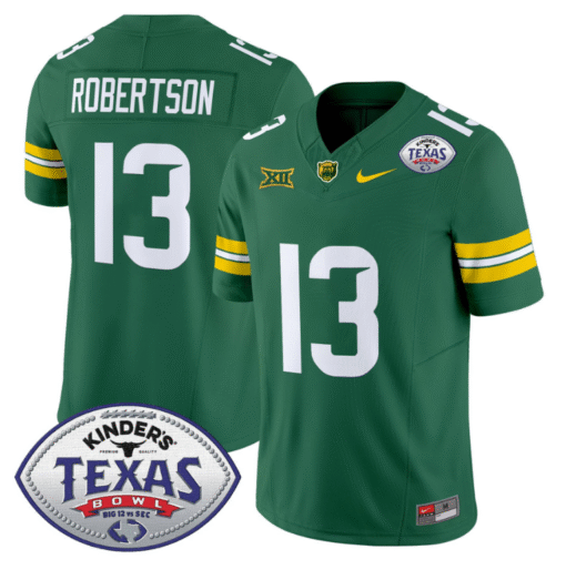 Sawyer Robertson Jersey #13 Baylor Bears 2024 Texas Bowl All Stitched Football - Image 5