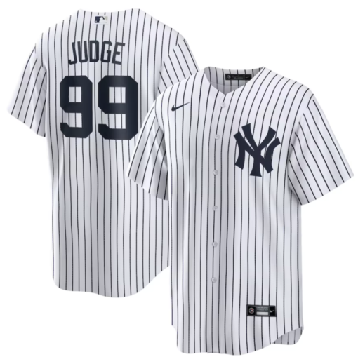 New York Yankees Aaron Judge White Home Replica Player Jersey