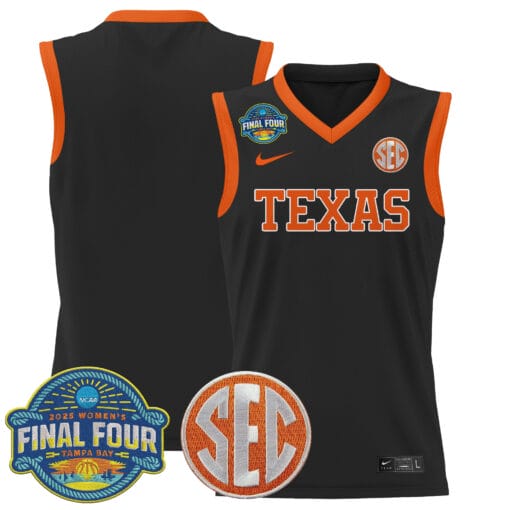 Team Jersey Texas Longhorns 2025 Sec Final Four Patch Basketball Stitched - Image 5