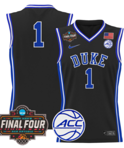Team Jersey #1 Duke Blue Devils 2025 Final Four Patch Basketball All Stitched