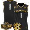 Team Jersey #1 Auburn Tigers 2025 Final Four Patch Stitched Basketball