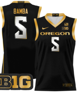TJ Bamba Jersey #5 Oregon Ducks 2024 Lightweight Basketball All Stitched